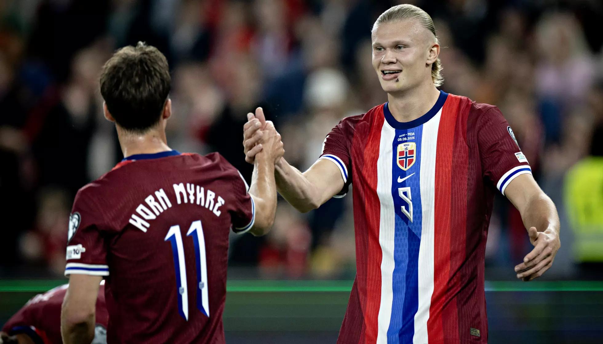 瓦的比赛中, 每次挪威国, 哈兰德在挪